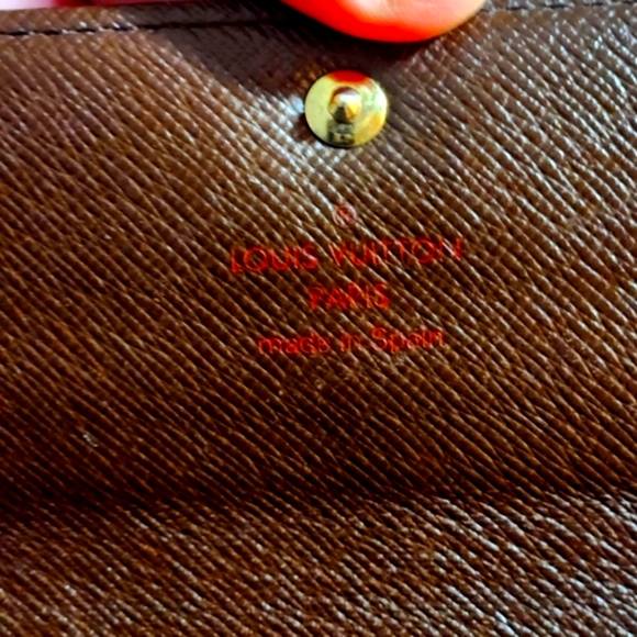 Louis Vuitton Damier Portefeuille Sarah Long Wallet DATE STAMPED CA0093 - Picture 13 of 15